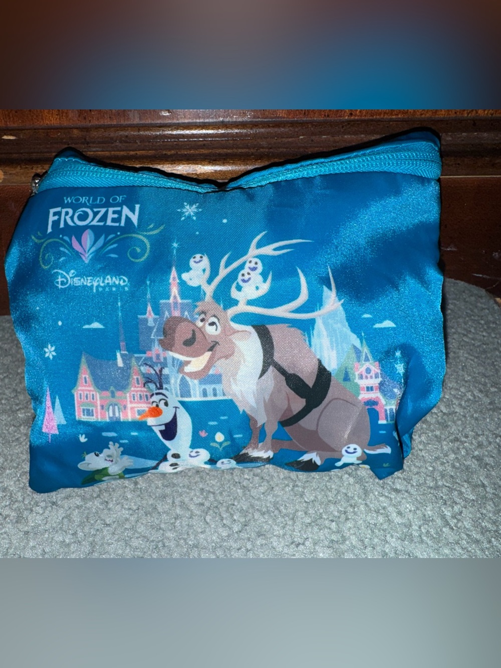 Disneyland Paris World Of Frozen Olaf Sven Foldable Duffel Bag